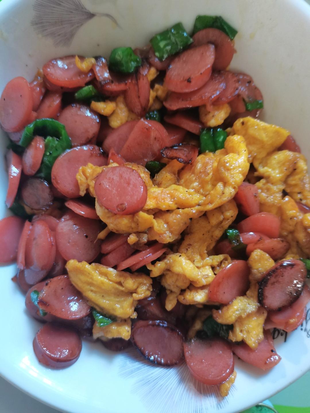 零失败🔥巨好吃又下饭的青椒火腿肠炒鸡蛋🔥