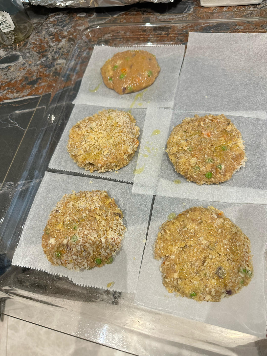超详细の自制健康汉堡鸡肉饼｜烤箱版田园脆鸡堡#Healthymeals#