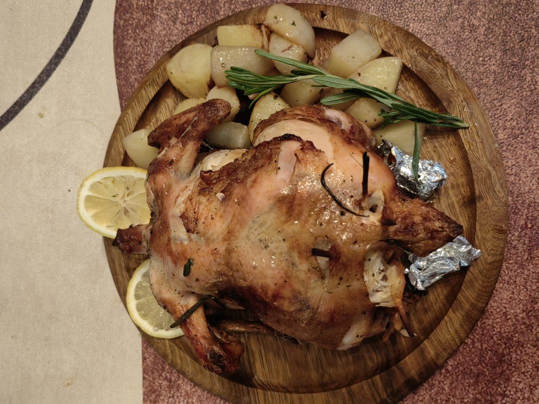 经典美式之迷迭香黄油烤鸡