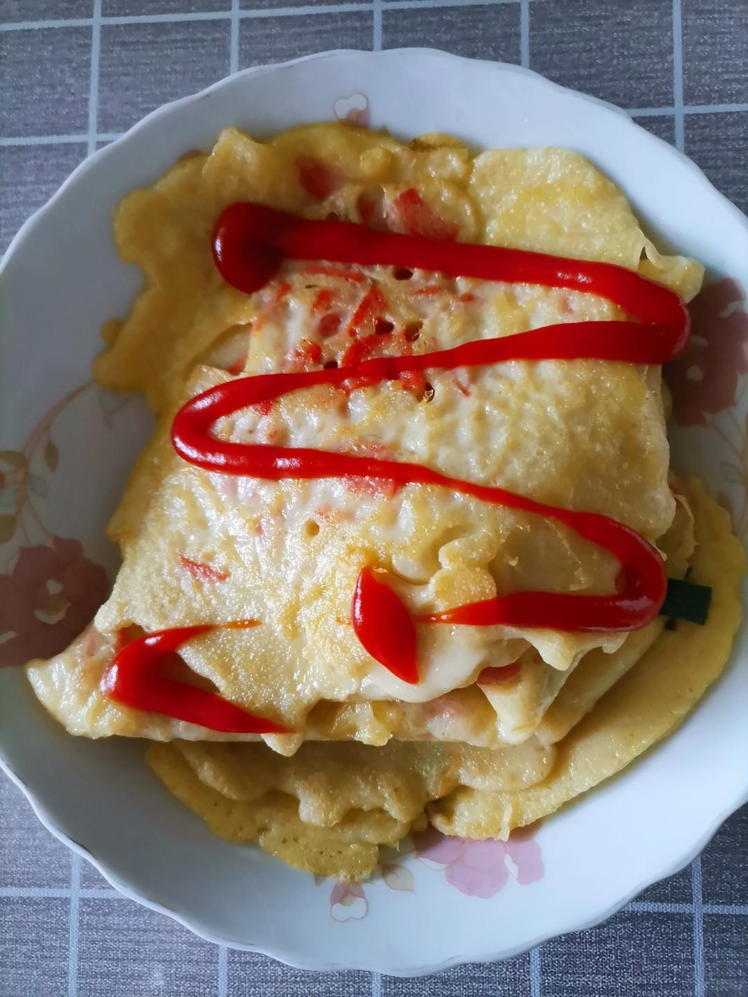 小麦粉鸡蛋饼