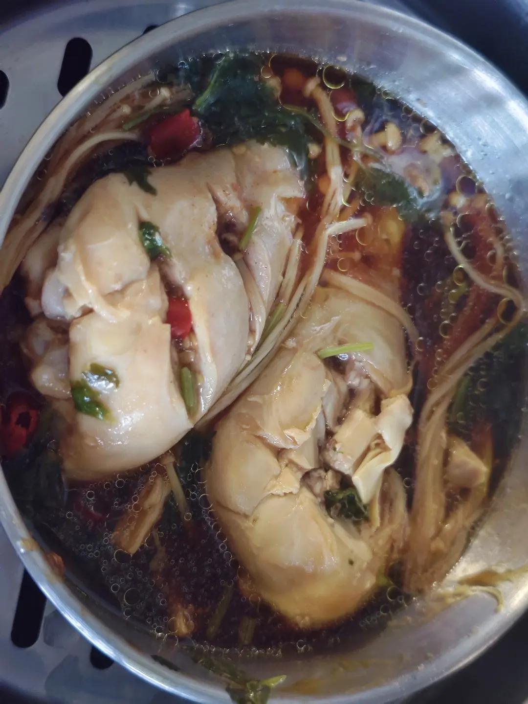 无油版巨嫩无比的椒盐蒸鸡腿🍗