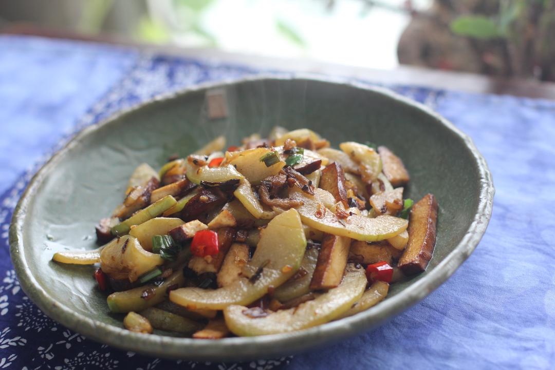 外婆菜香干瓠子瓜的做法