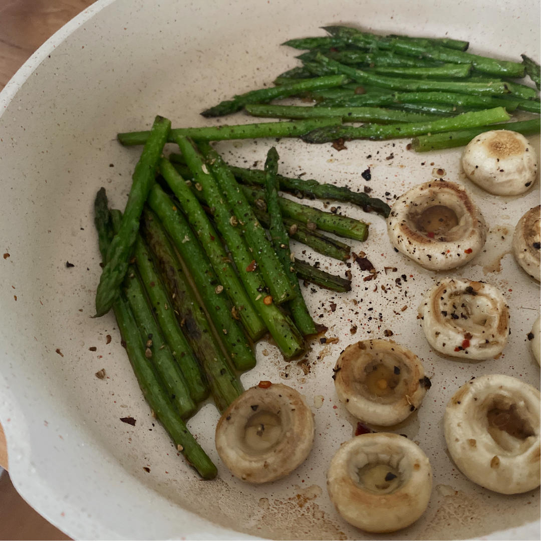 香煎芦笋口菇