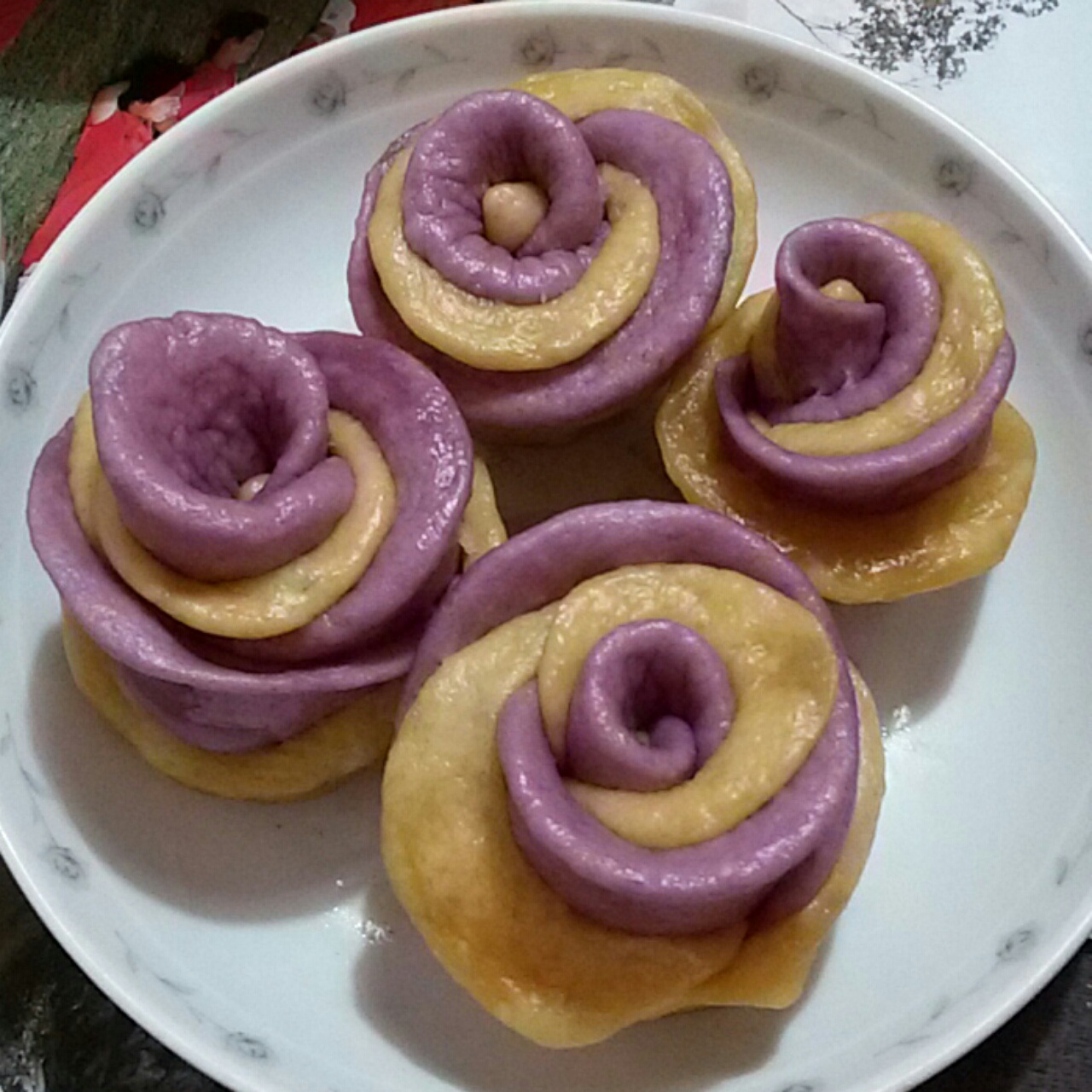 玫瑰花馒头