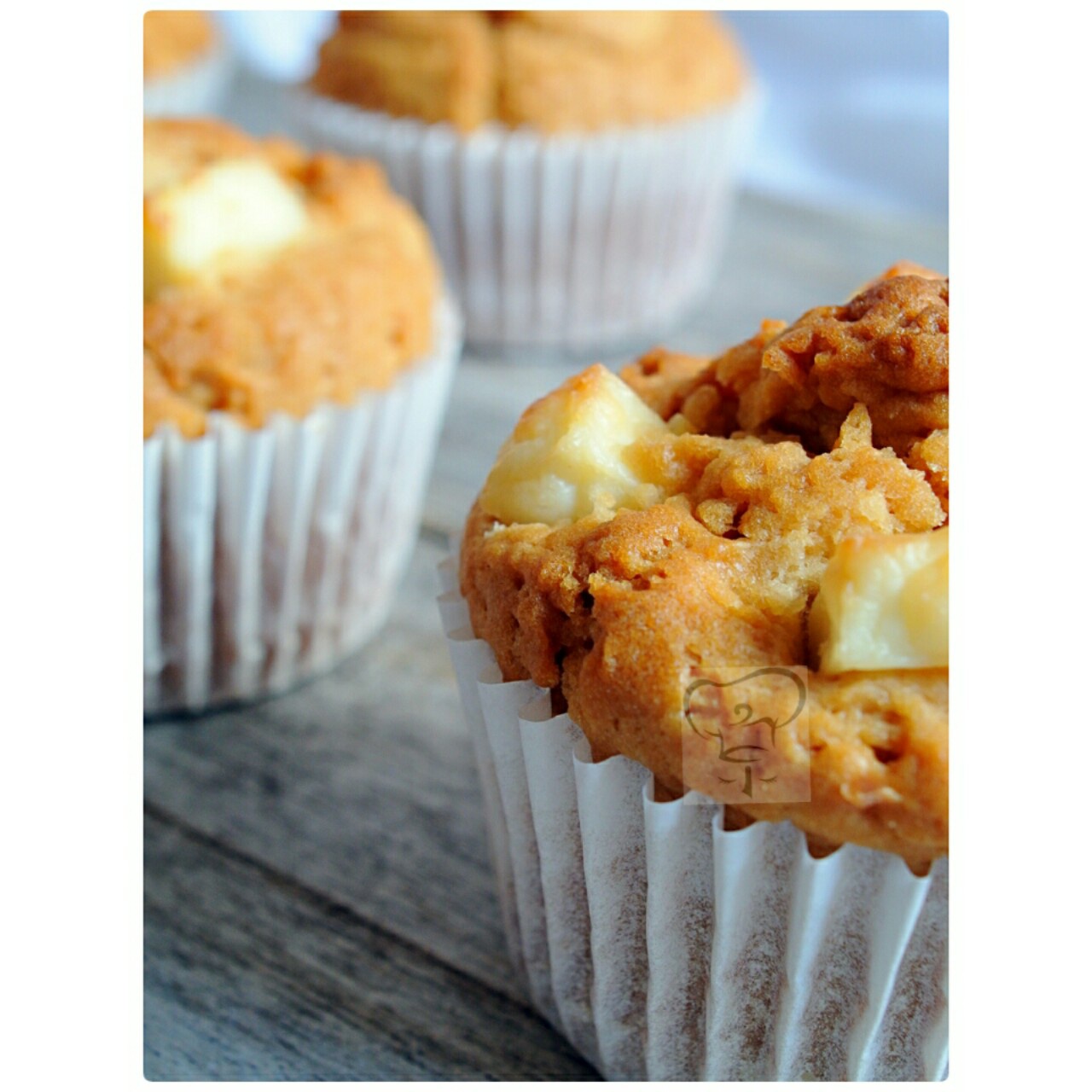 泉心泉意做的海盐焦糖乳酪muffin