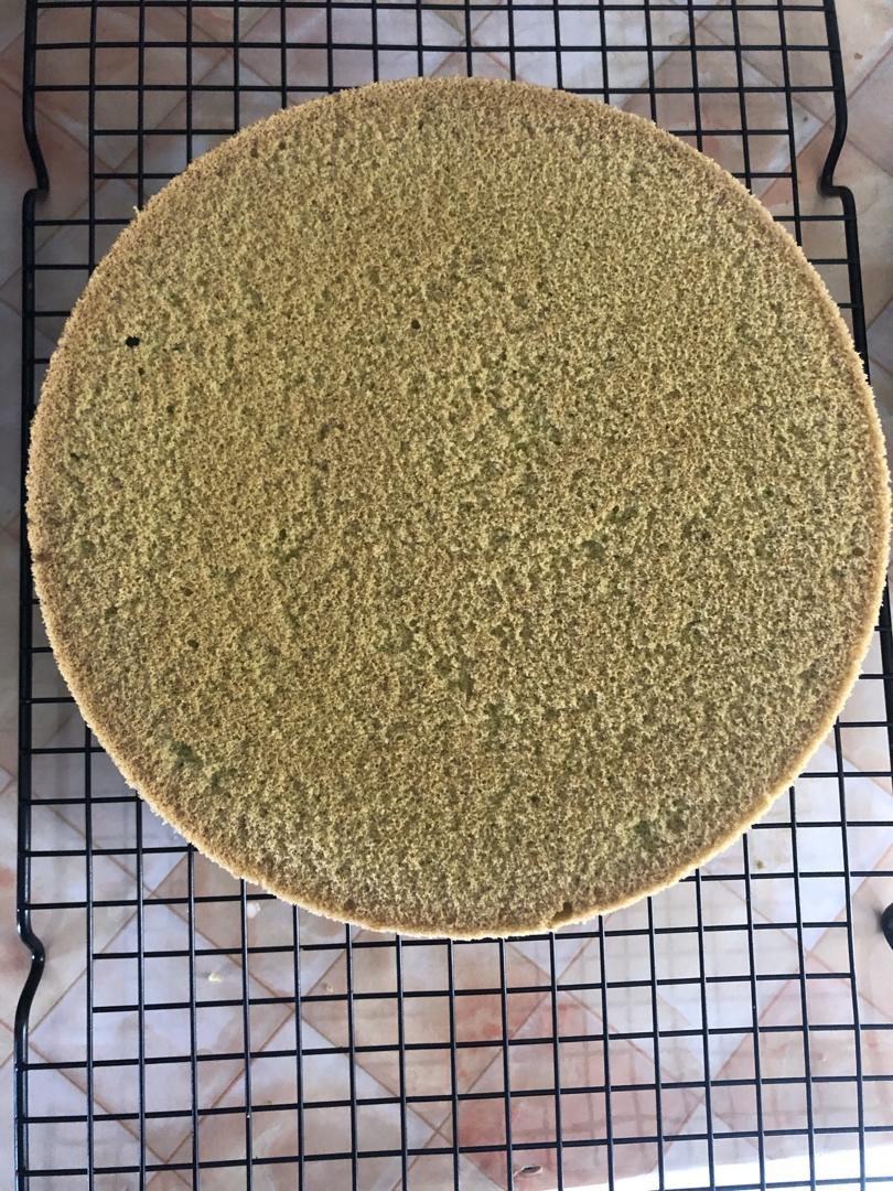 菠菜汁戚风蛋糕