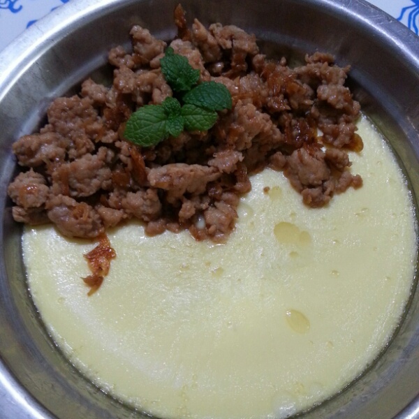 肉沫豆腐蛋羹