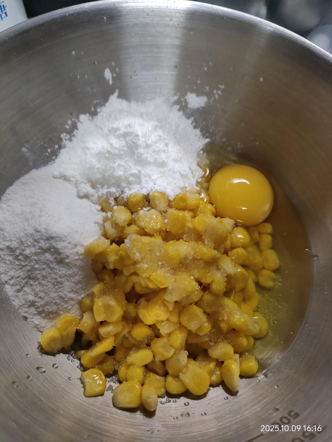 无敌好吃的奶香玉米烙，一次就成功！