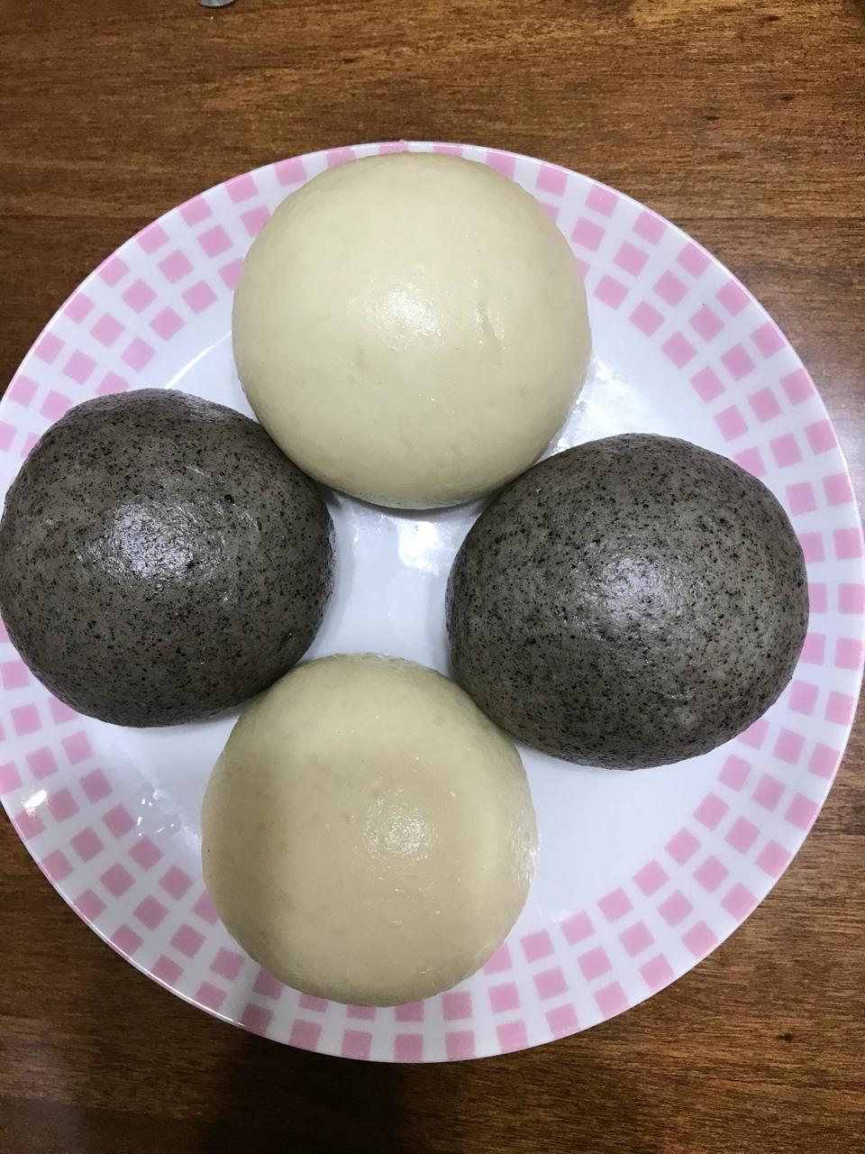 奶香黑芝麻馒头