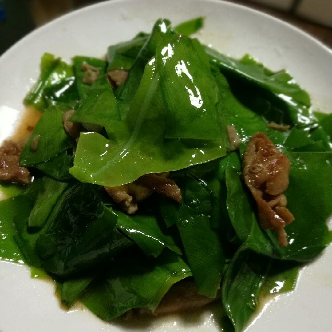 台菜～树子炒山苏