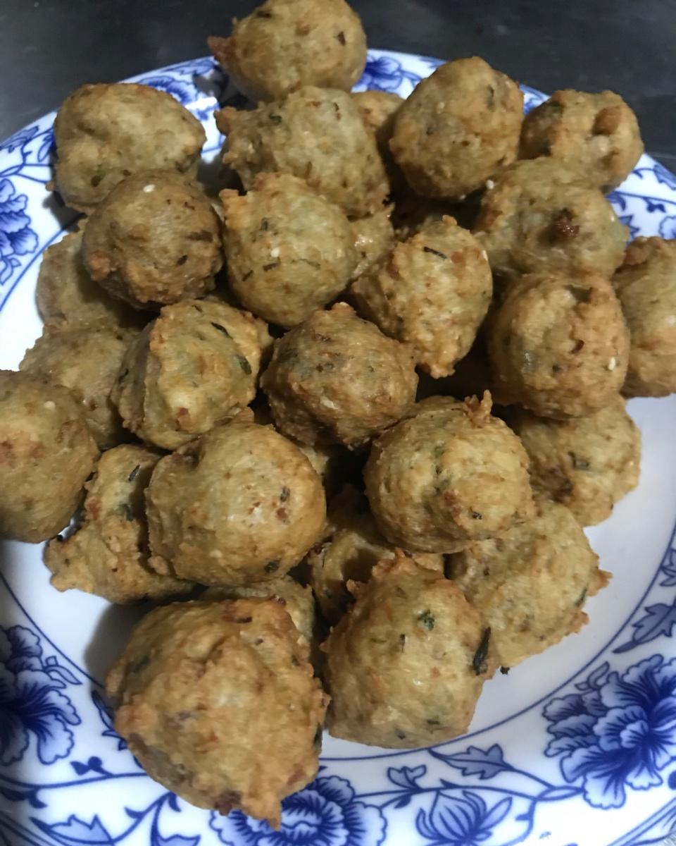 炸莲藕猪肉丸子-年味