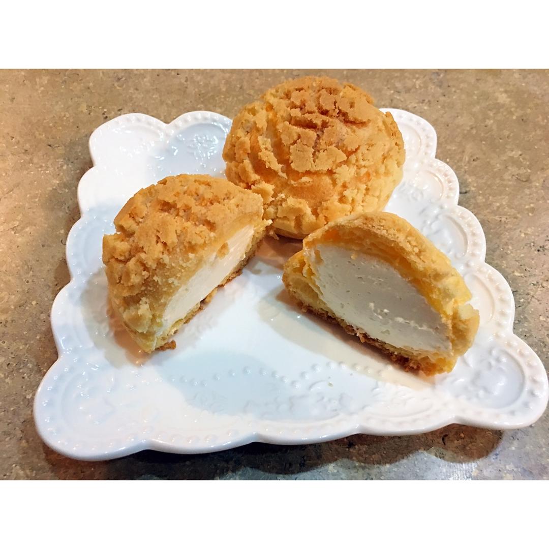 酥皮奶油泡芙--#皮黑森林#