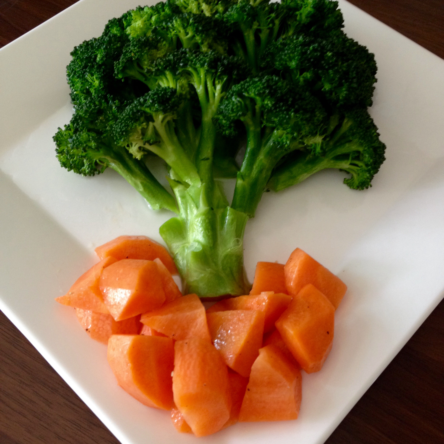 素炒西兰花胡萝卜