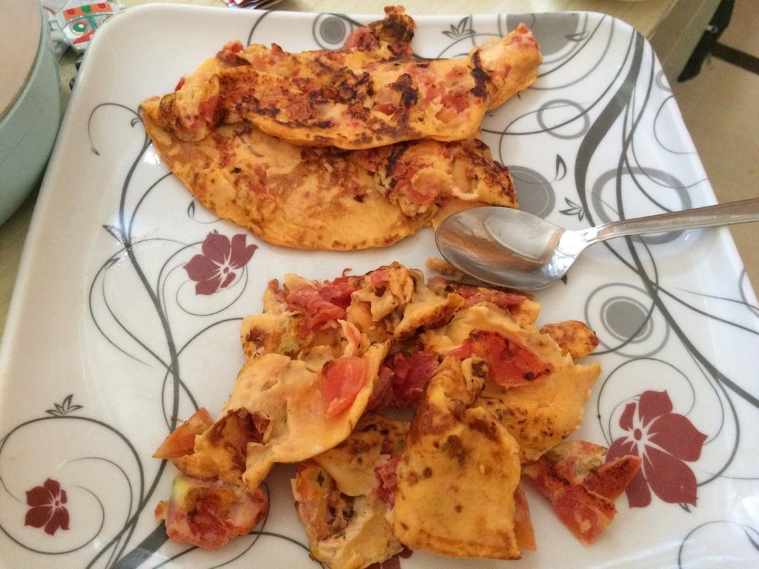 松软香嫩的西红柿鸡蛋饼