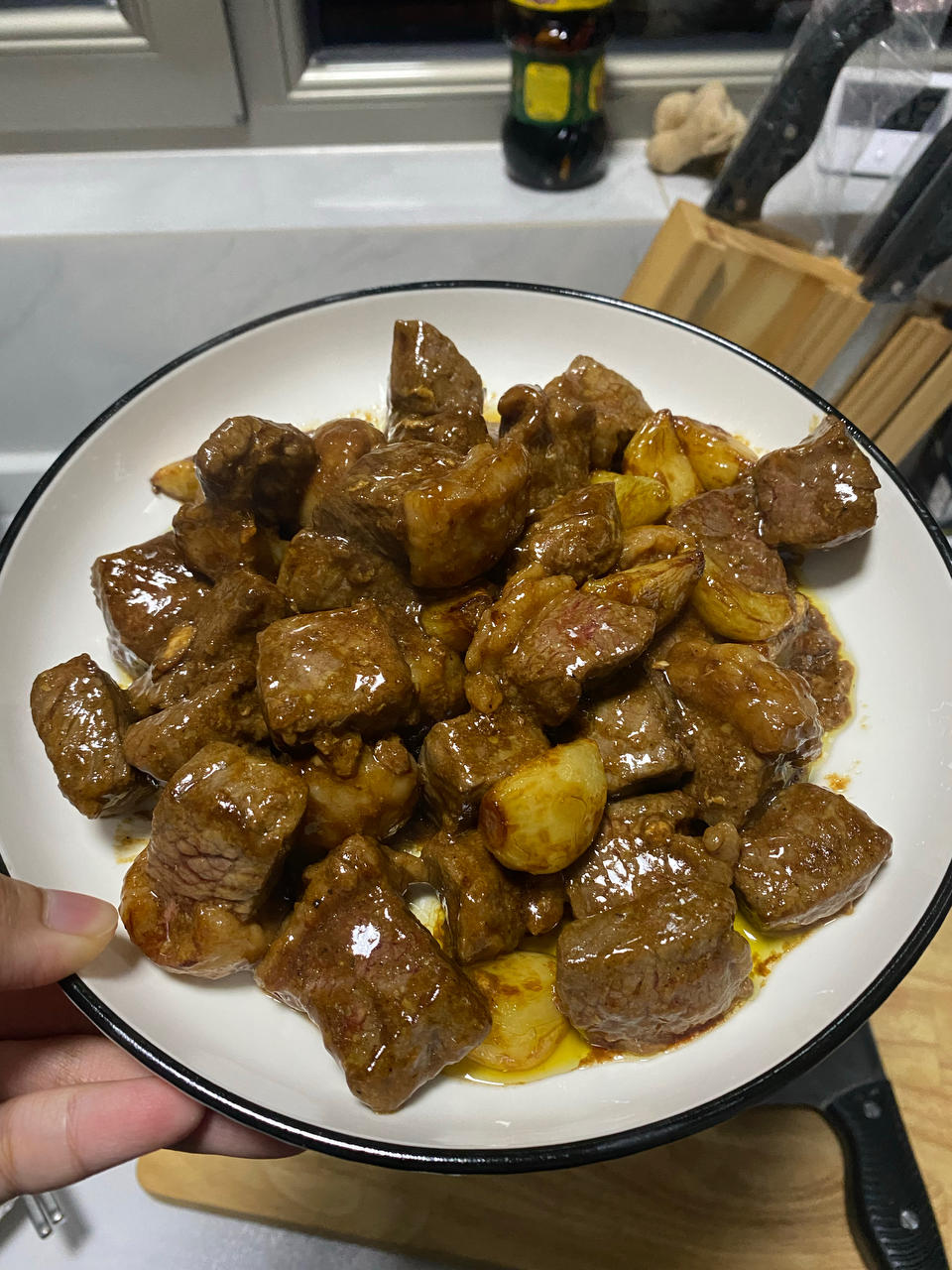 黑蒜子牛肉粒—华美新年味