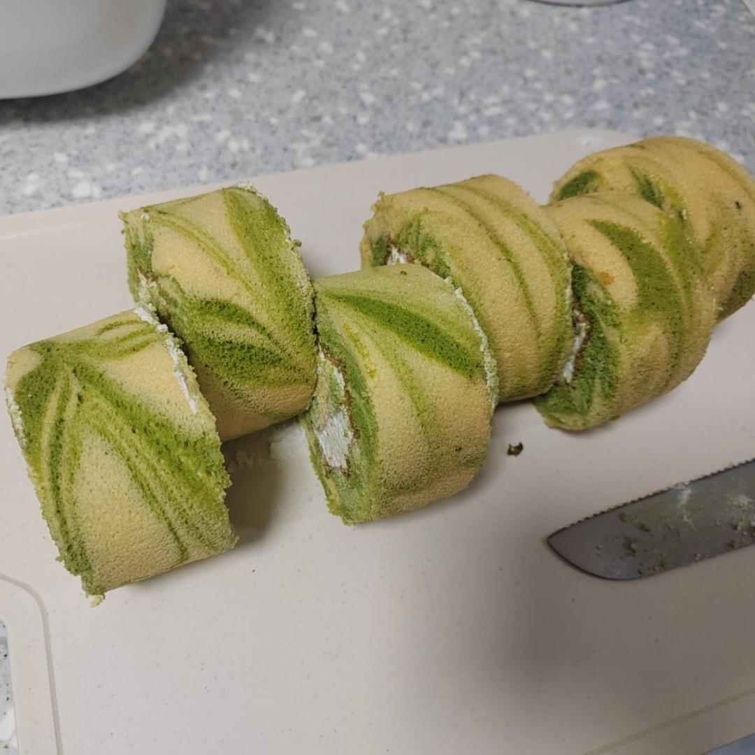 斑斓大理石蛋糕卷