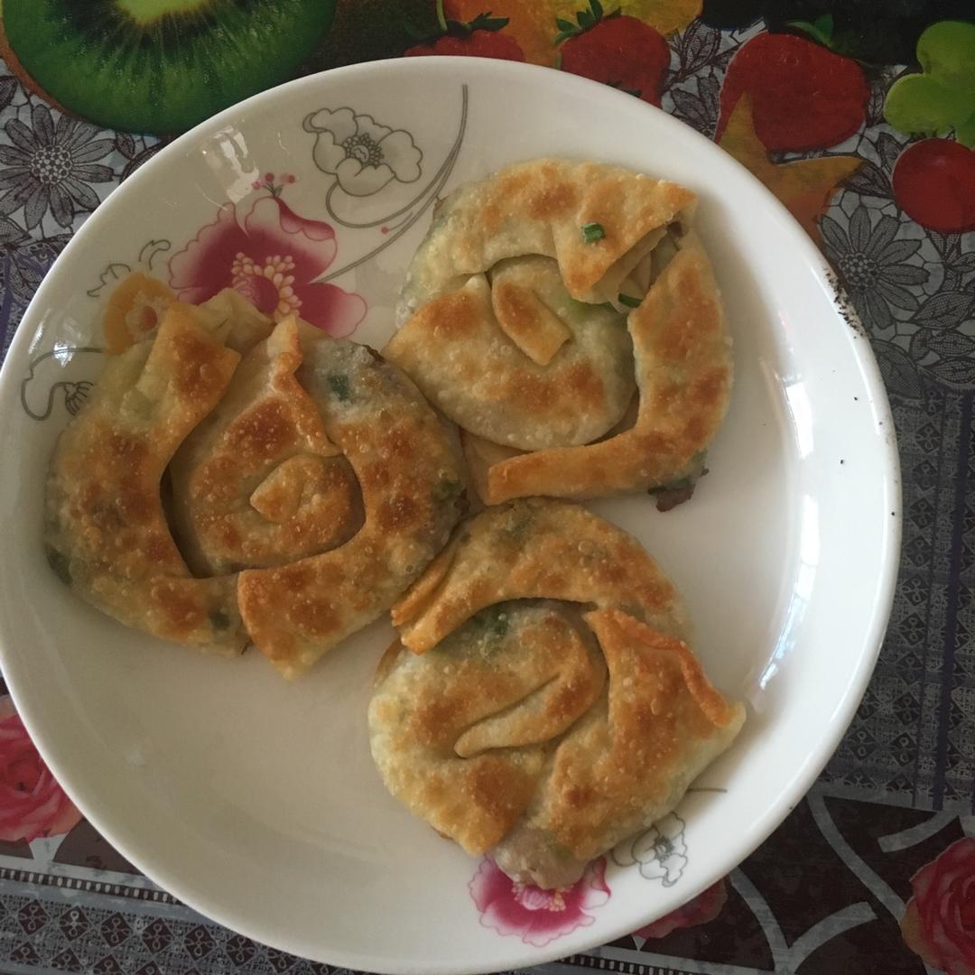 饺子皮葱油饼
