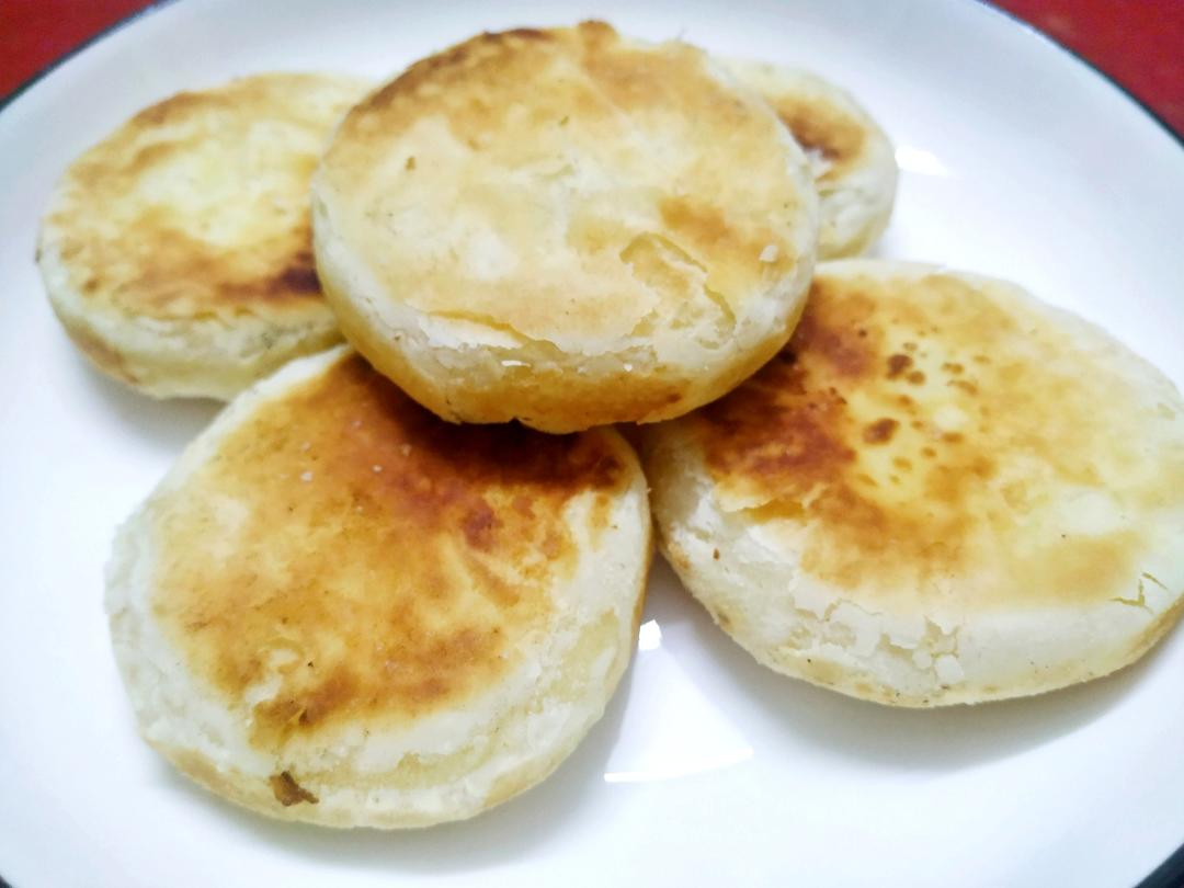 平底锅油酥饼