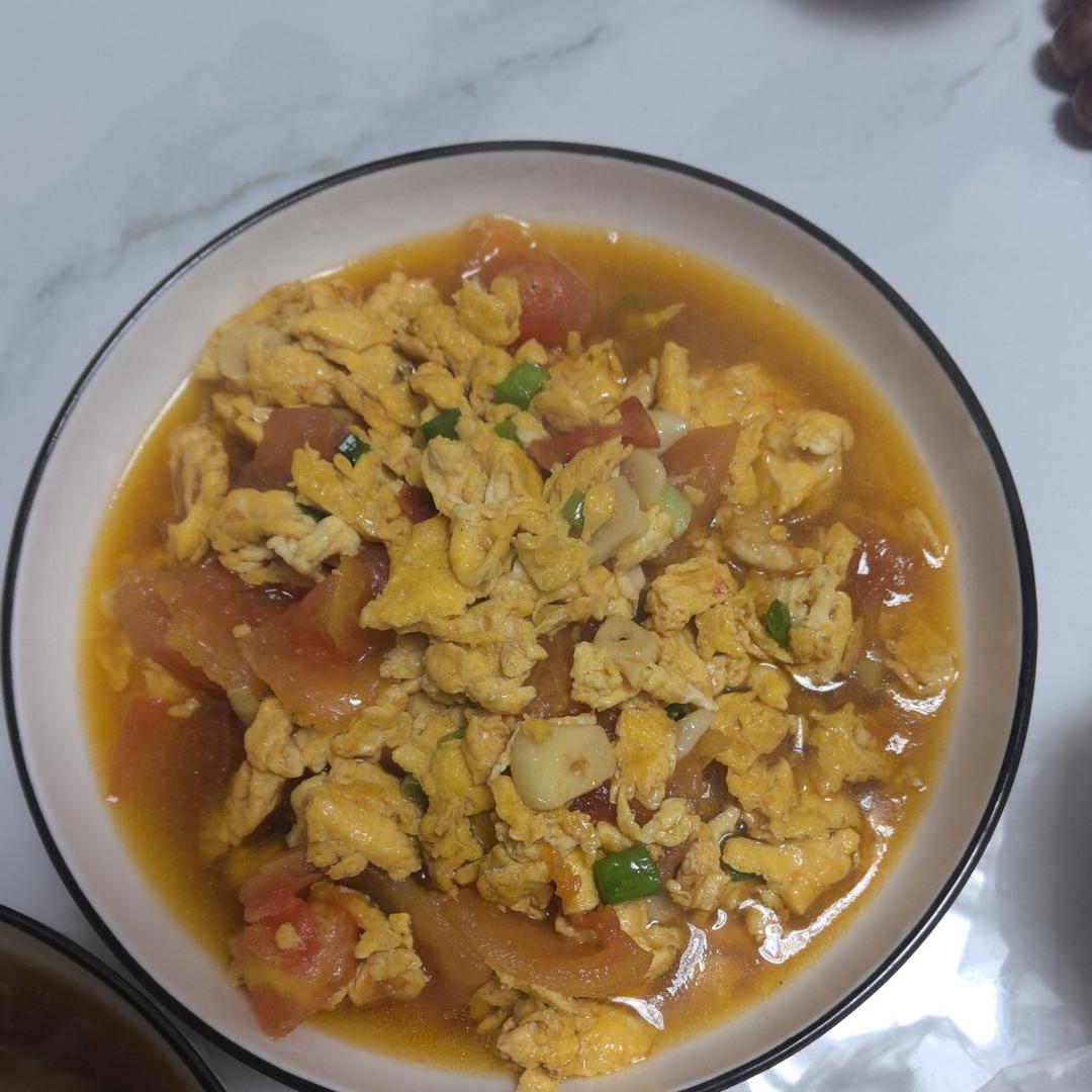 番茄炒鸡蛋（超浓的番茄味）