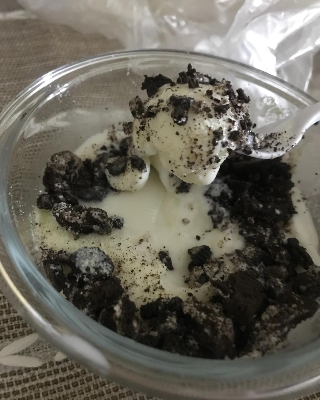 奥利奥鲜奶麻薯