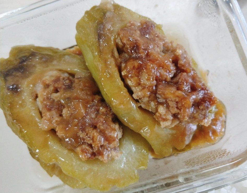 煎酿苦瓜～隔餐更好吃，可做便当菜