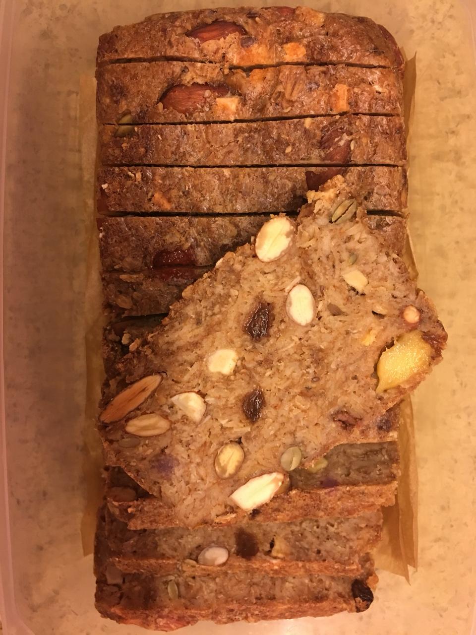 无面粉高纤能量面包丨健康·烘焙