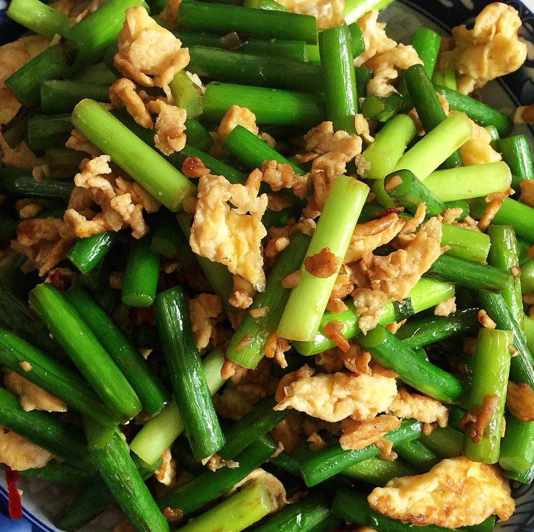 蒜薹炒鸡蛋