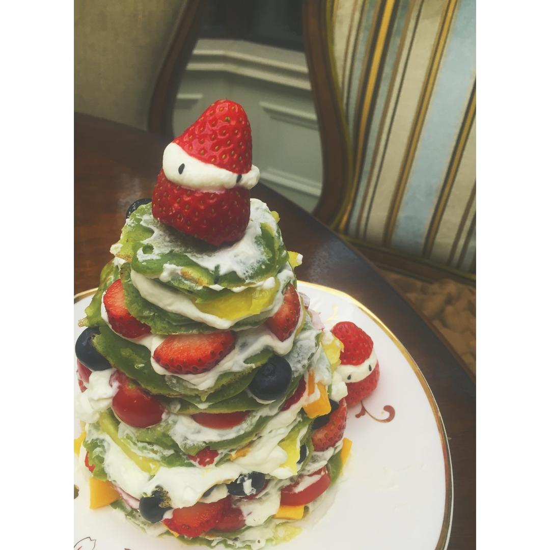 让你的圣诞节与众不同——圣诞树松饼（Christmas Tree Pancakes）