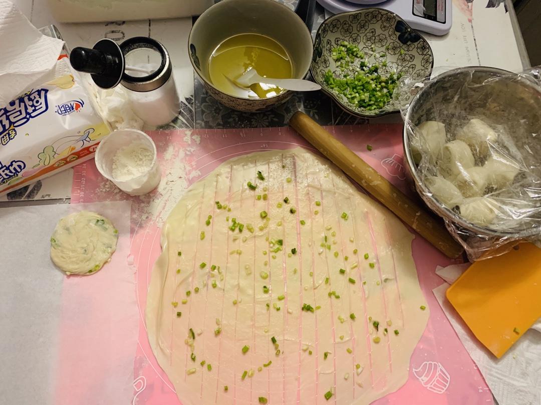 葱花手抓饼