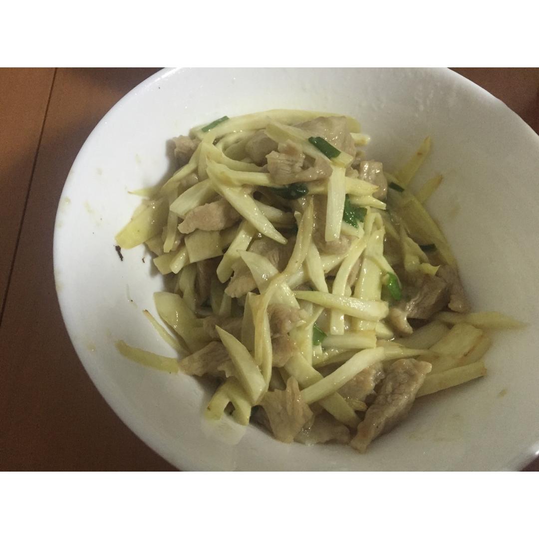 茭白炒肉丝