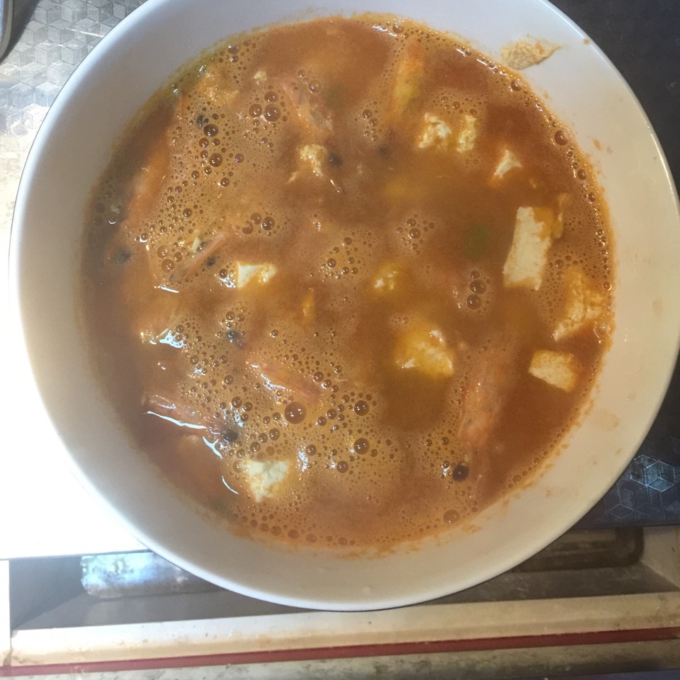 虾头豆腐汤