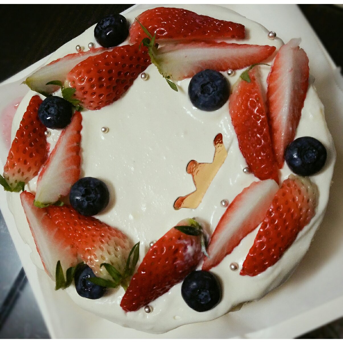 可可草莓裸蛋糕