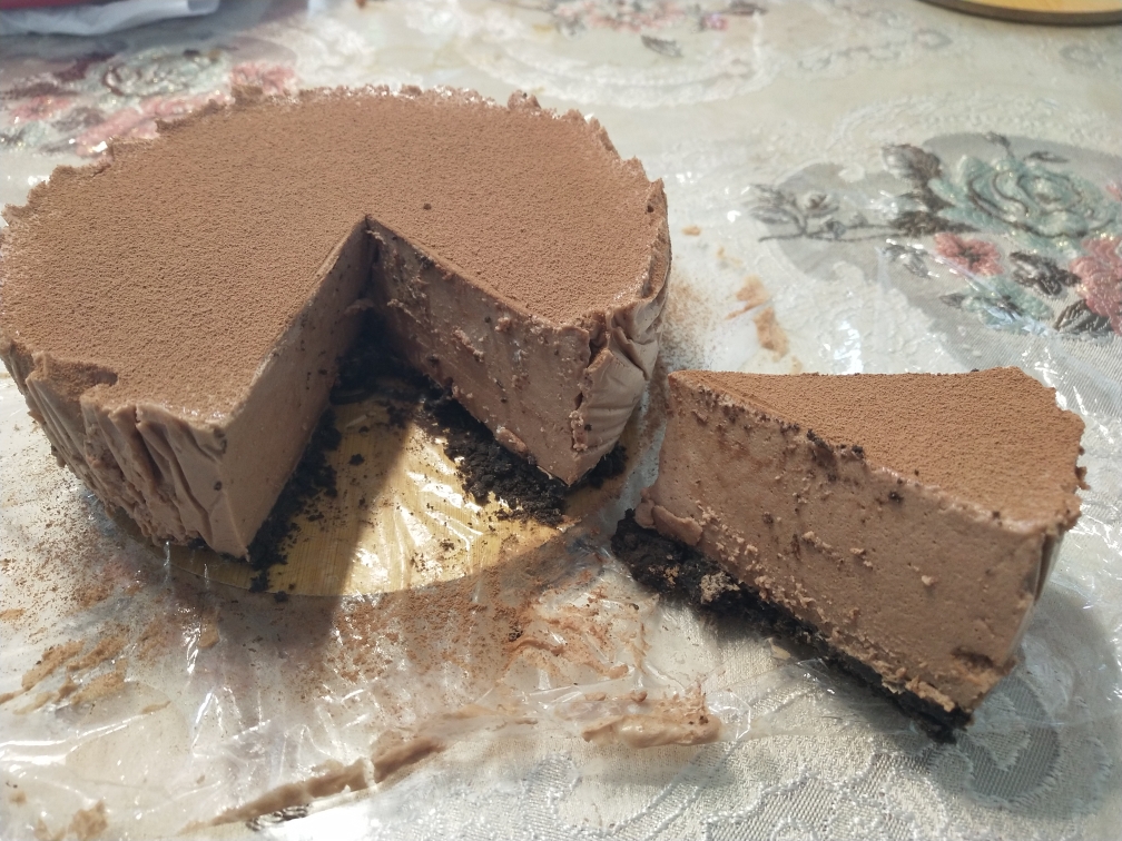 无模具●免烤 巧克力慕斯的做法 步骤17