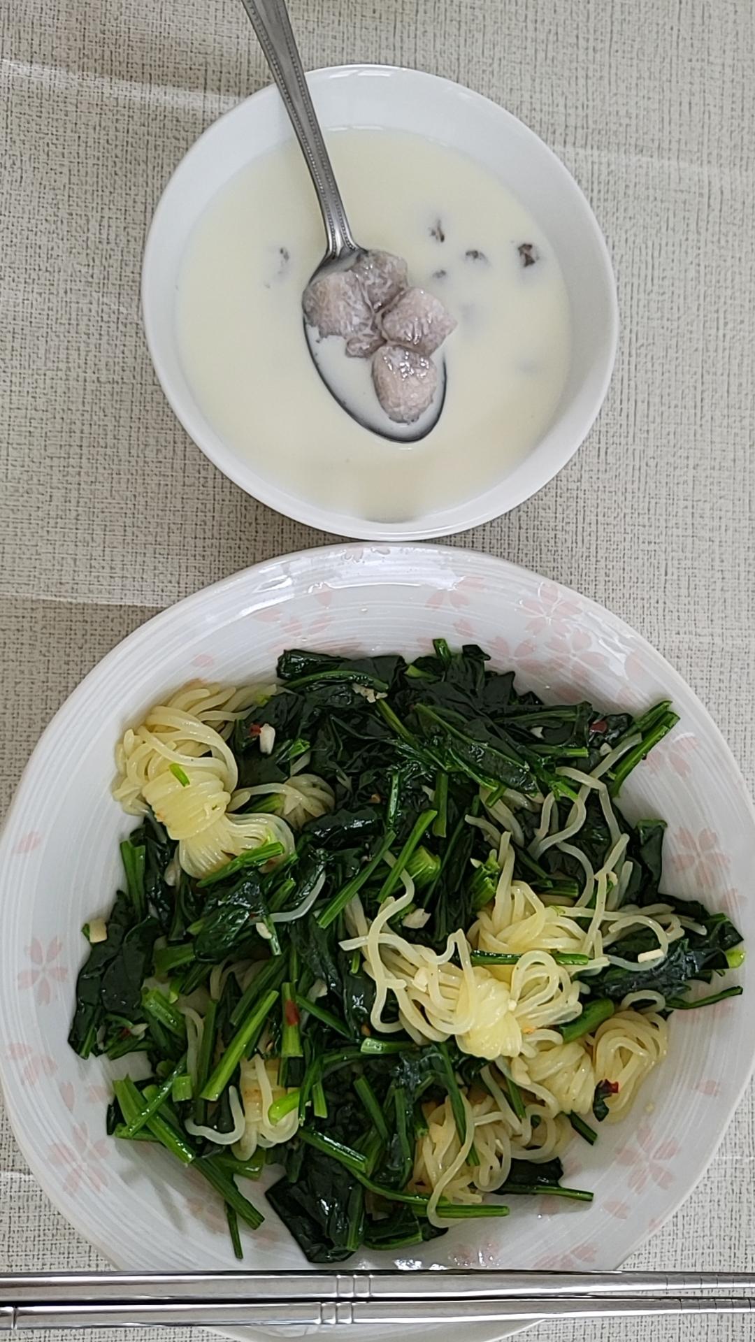 菠菜魔芋丝