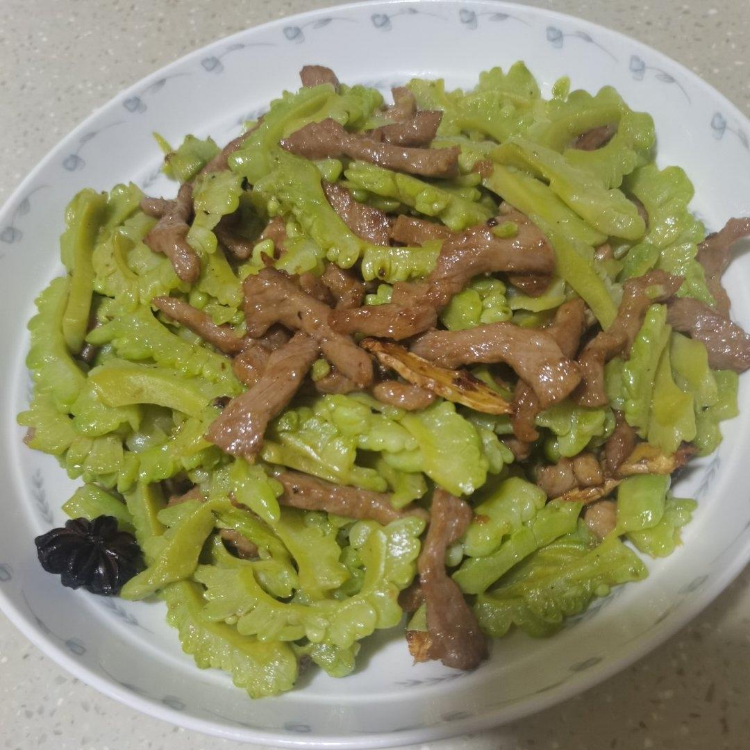 苦瓜炒肉丝