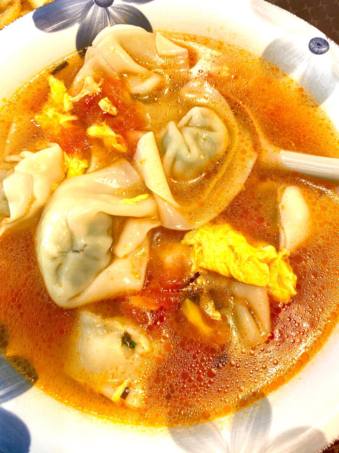 快手早餐/营养健康「番茄🍅浓汤馄饨」