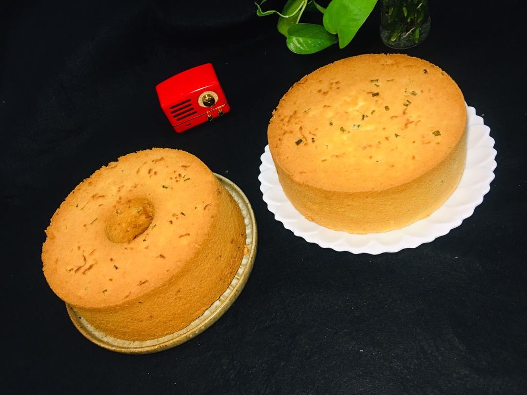 葱葱又松松戚风蛋糕