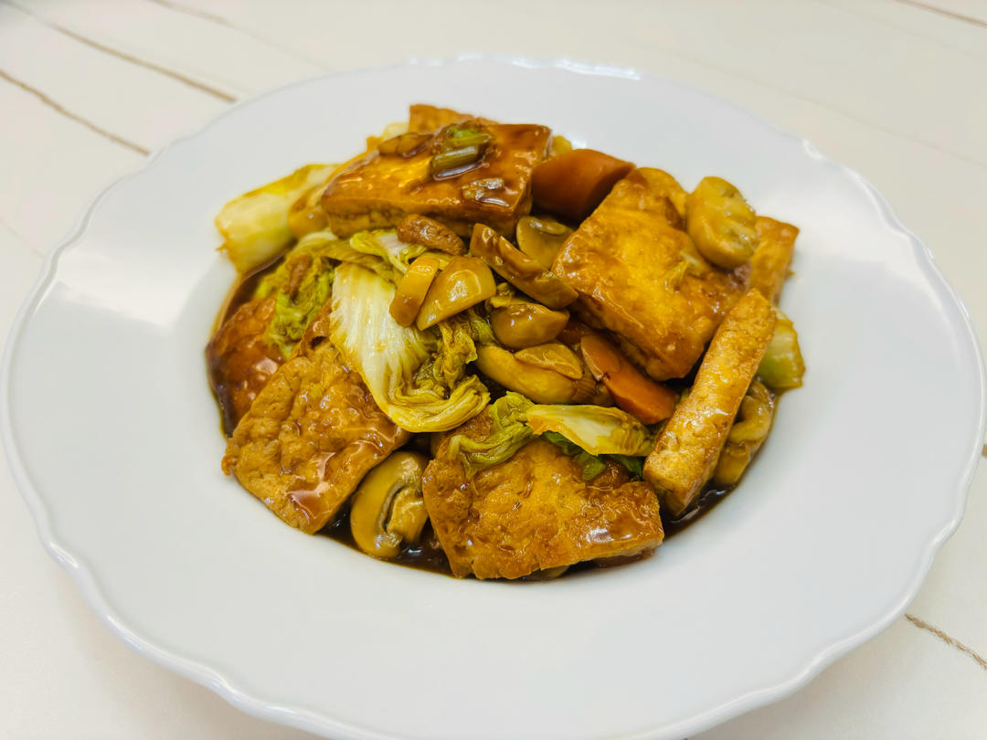 给肉都不换白菜豆腐煲