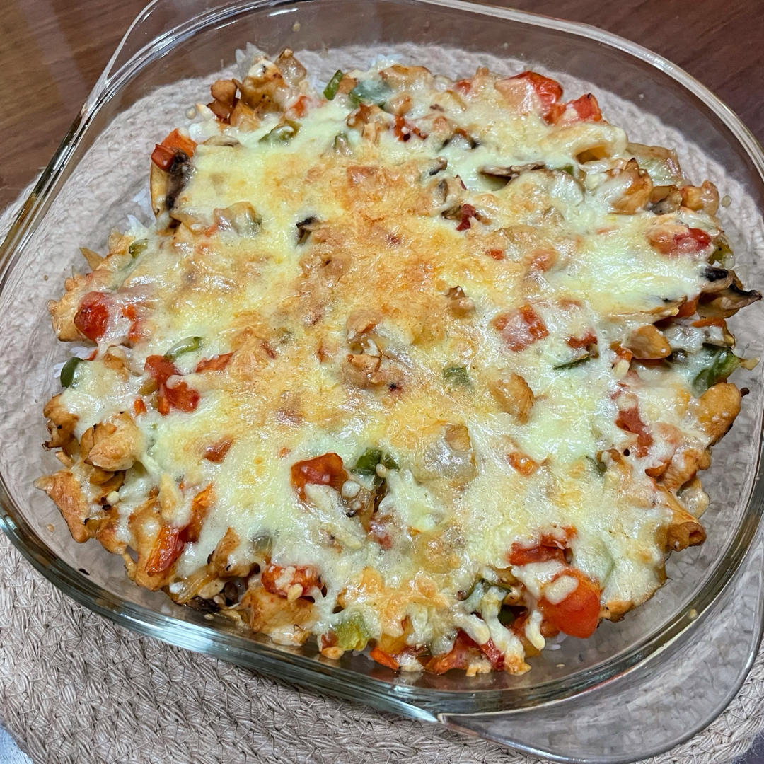 番茄鸡肉浓情焗饭【两人份】