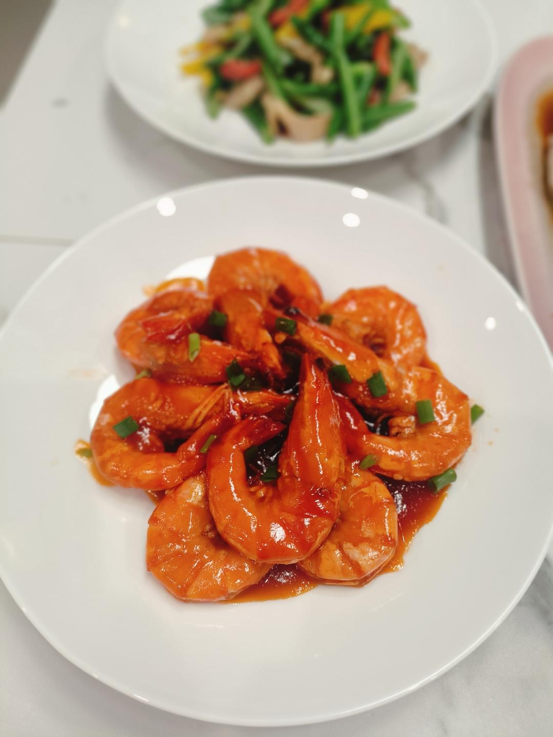 黄晓明茄汁大虾－中餐厅