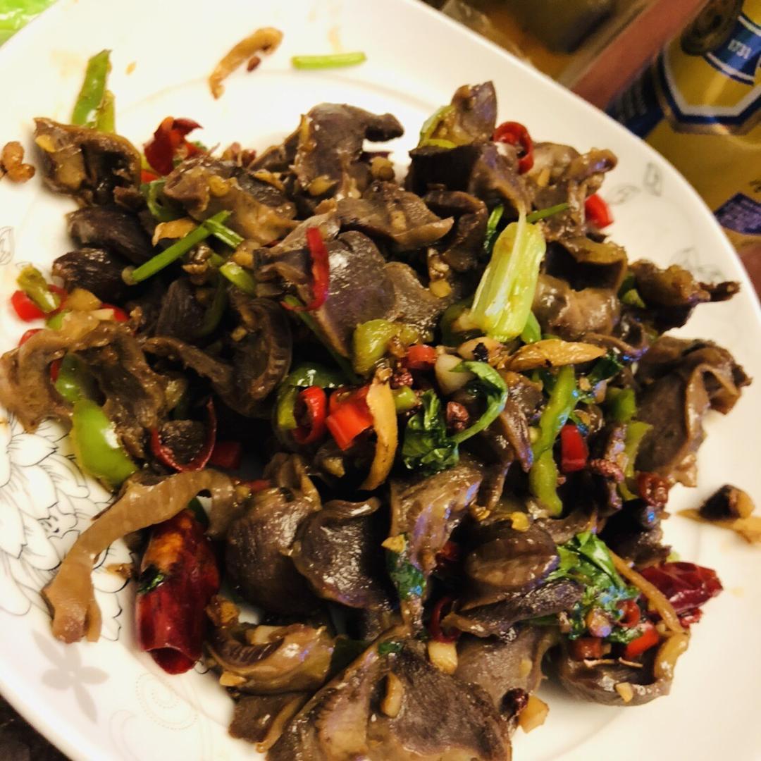 爆炒鸡胗