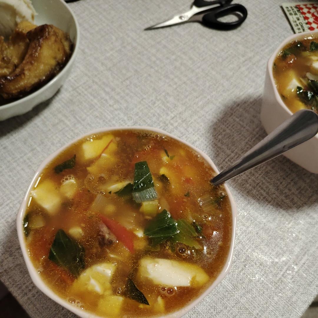 番茄牛肉豆腐汤这样做也太好喝了吧❗️❗️
