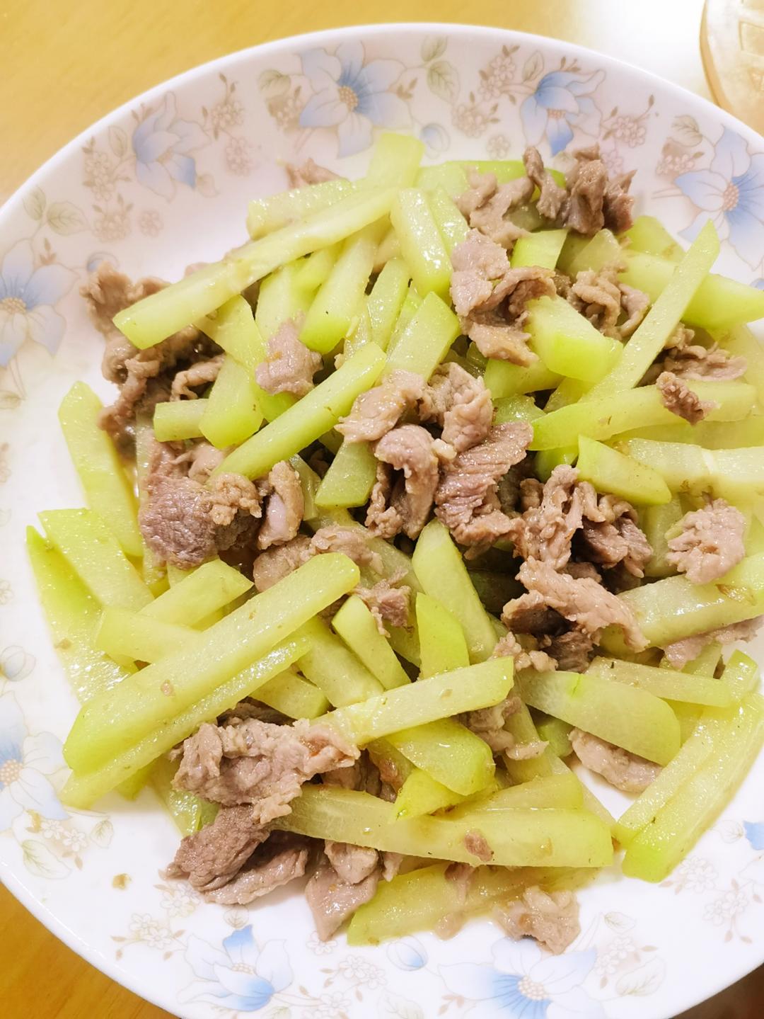佛手瓜炒肉片