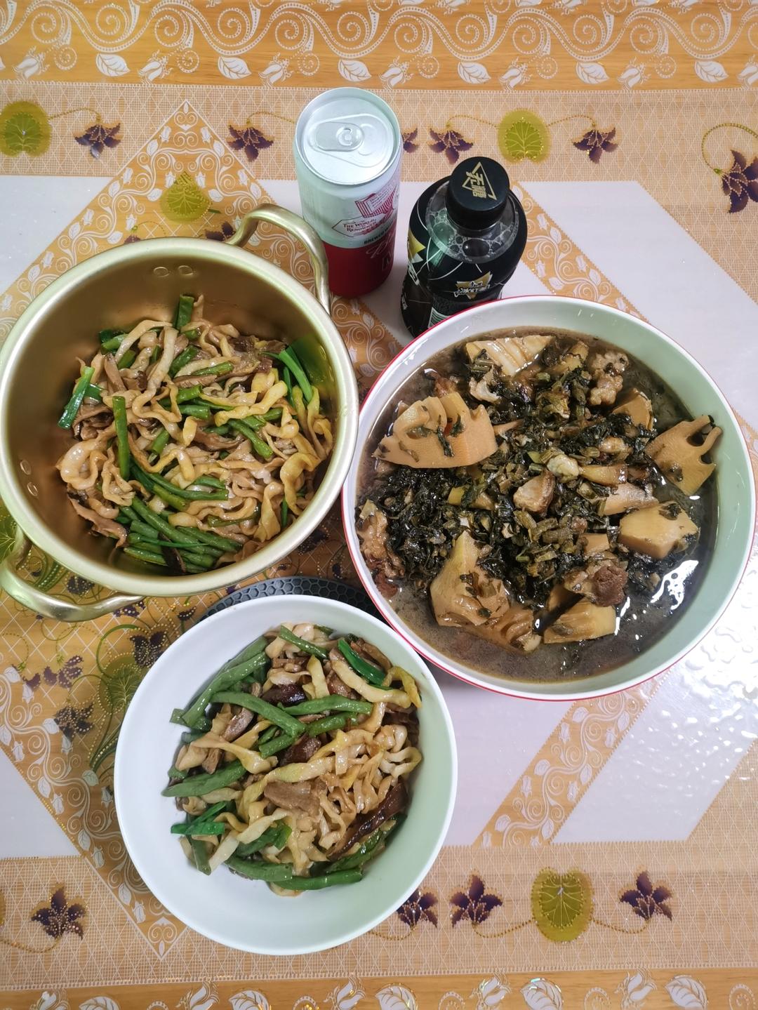 地道老北京扁豆焖面 豆角焖面 太好吃小心吃撑哦