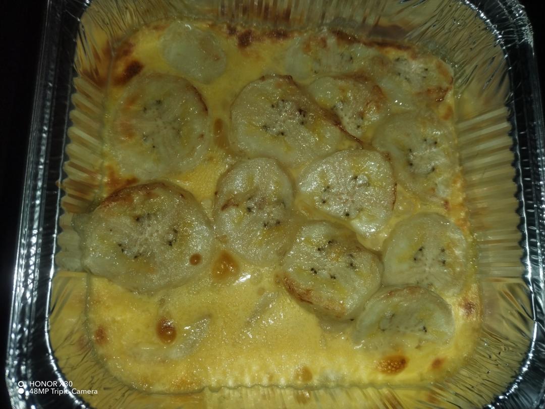 空气炸锅香蕉牛奶鸡蛋