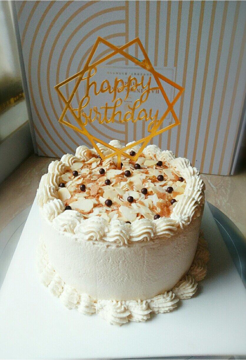 焦糖海盐生日蛋糕