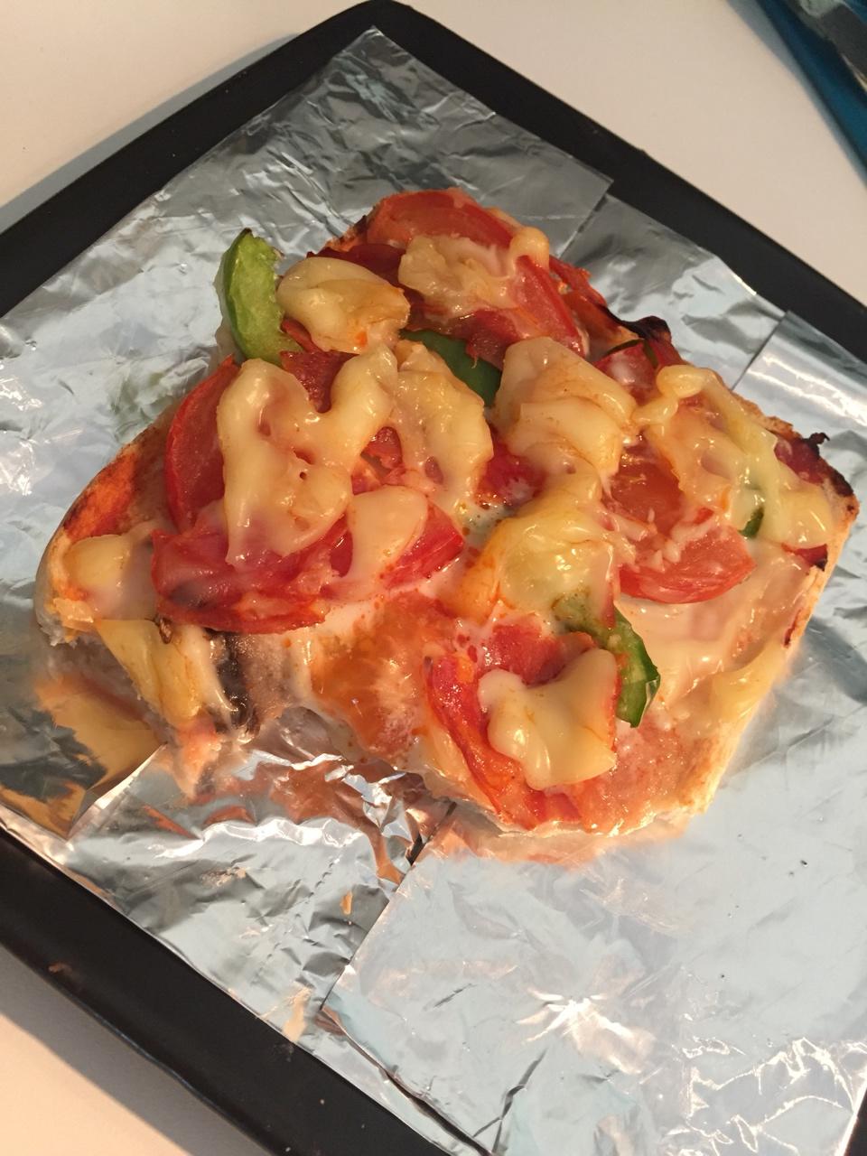 吐司培根小批萨