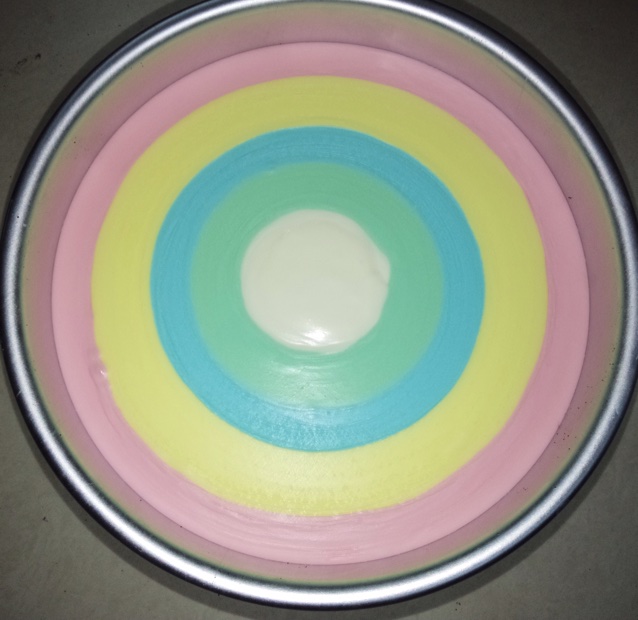彩虹慕斯蛋糕