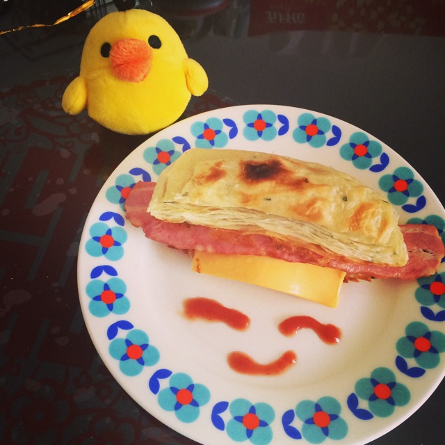 飞饼版培根鸡蛋汉堡