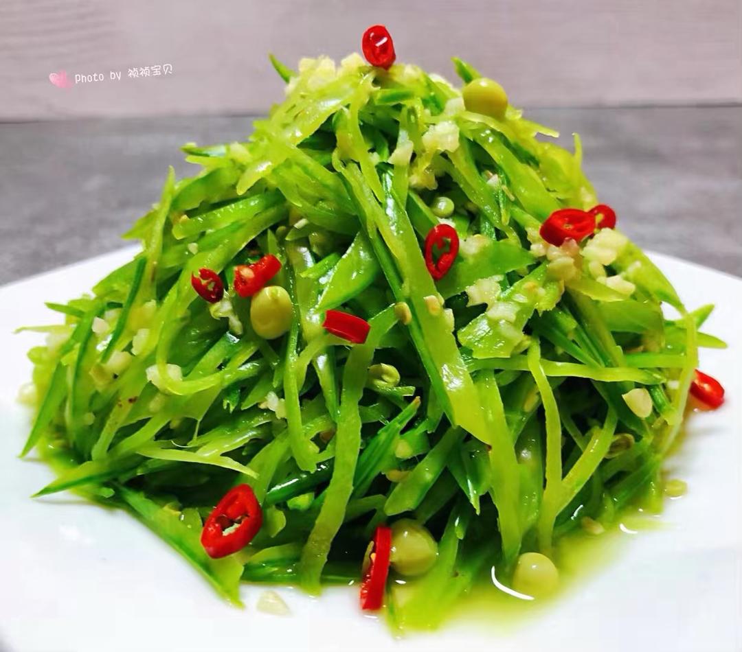 凉拌蒜蓉荷兰豆的做法